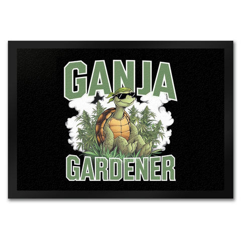 Schildkröte Ganja Gardener Fußmatte in 35x50 cm für Kiffer