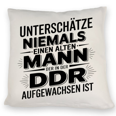 DDR Nostalgie Spruch Kissen für Ossis