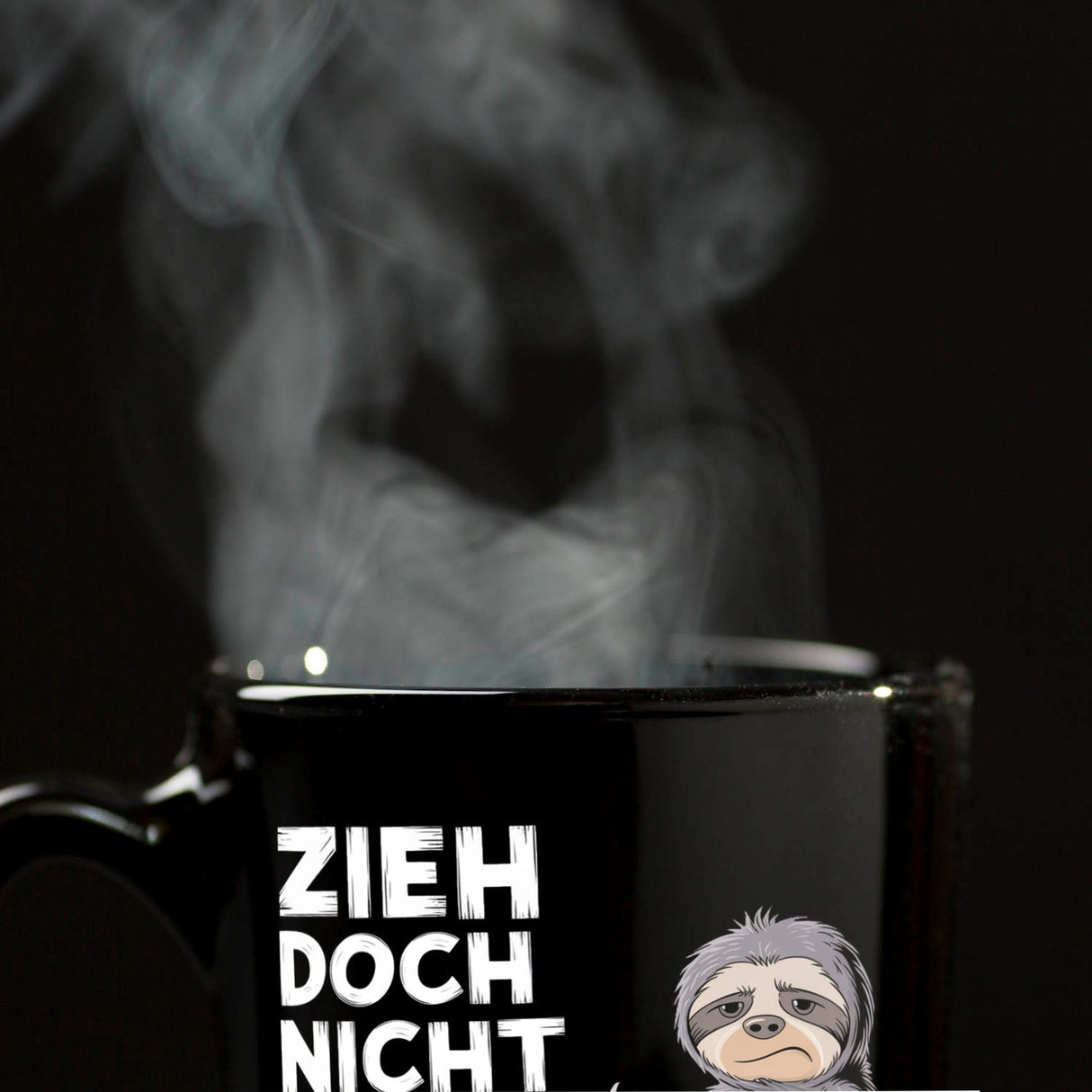 Faultier mit Schnecke Tasse - ZIEH DOCH NICHT SO!