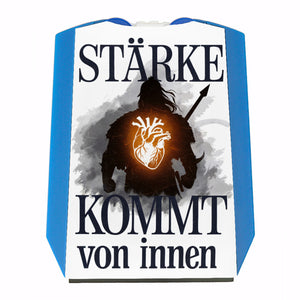 Stärke kommt von innen Parkscheibe - Silhouette Krieger