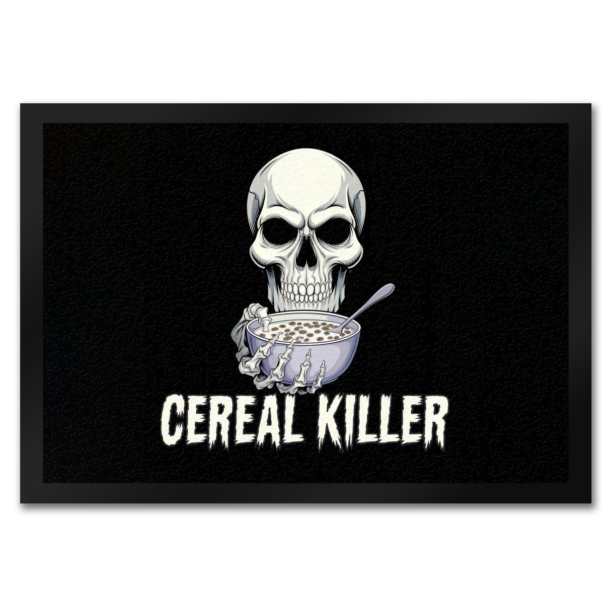 Cereal Killer Totenkopf Fußmatte in 35x50 cm für Müslifans