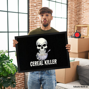 Cereal Killer Totenkopf Fußmatte in 35x50 cm für Müslifans