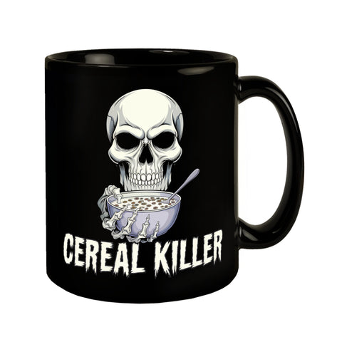 Cereal Killer Totenkopf Tasse für Müslifans