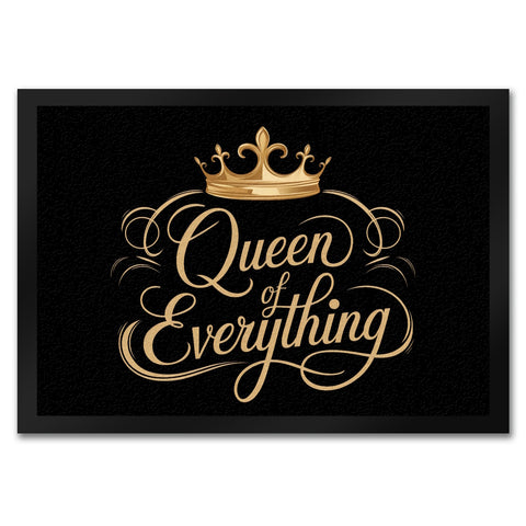 Goldene Krone Queen of Everything Fußmatte in 35x50 cm