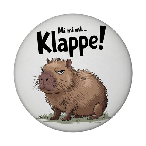 Mi mi mi... Klappe! Grimmiges Cabybara Magnet