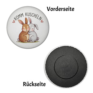 Komm kuscheln Magnet mit Kaninchen