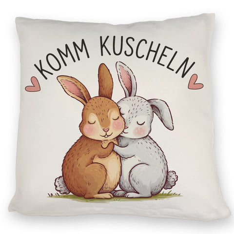Komm kuscheln Kissen mit Kaninchen