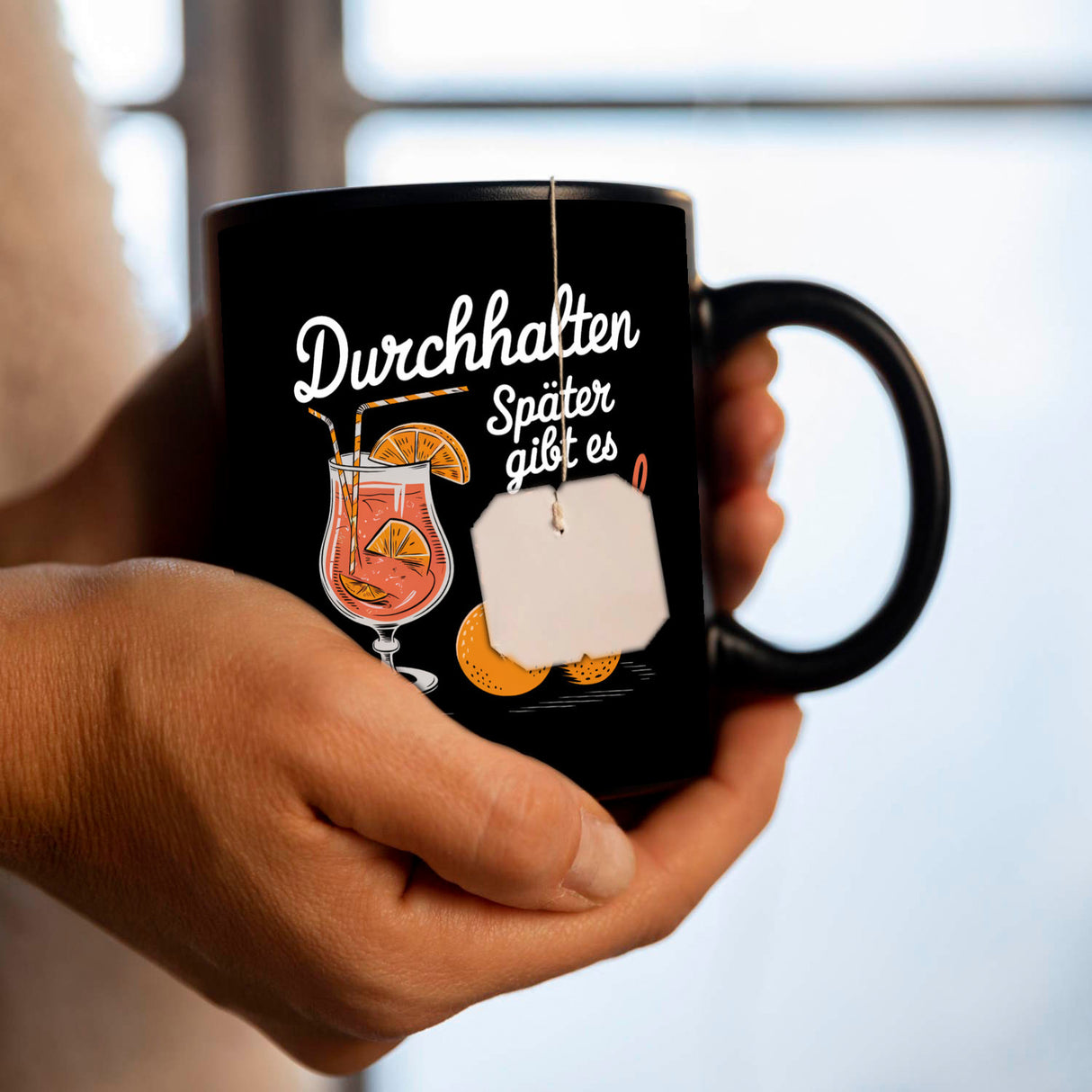 Durchhalten später gibt es Aperol Tasse