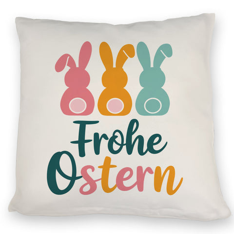 Frohe Ostern Hasen Kissen für Osterdeko