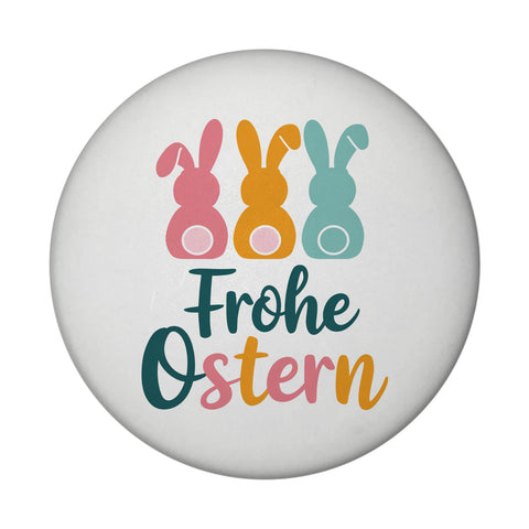 Frohe Ostern Hasen Magnet für Osterdeko