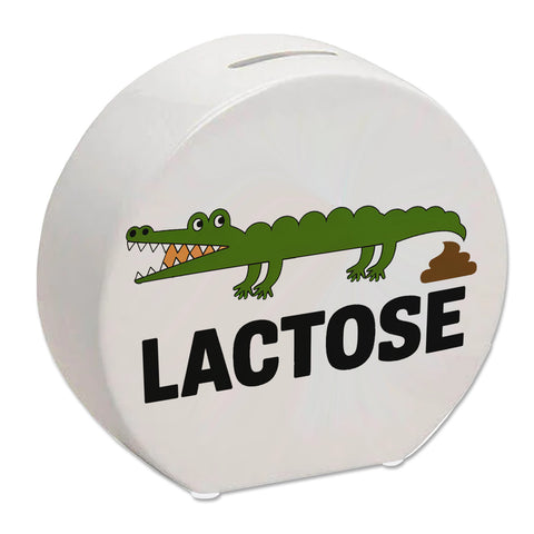 Alligator LACTOSE Spardose für Humorliebhaber