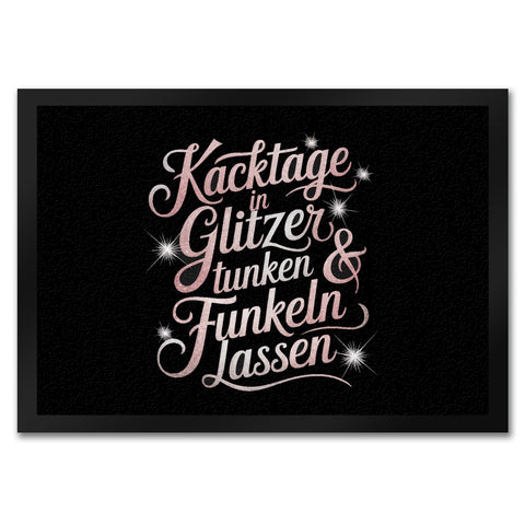 Kacktage in Glitzer tunken Fußmatte in 35x50 cm