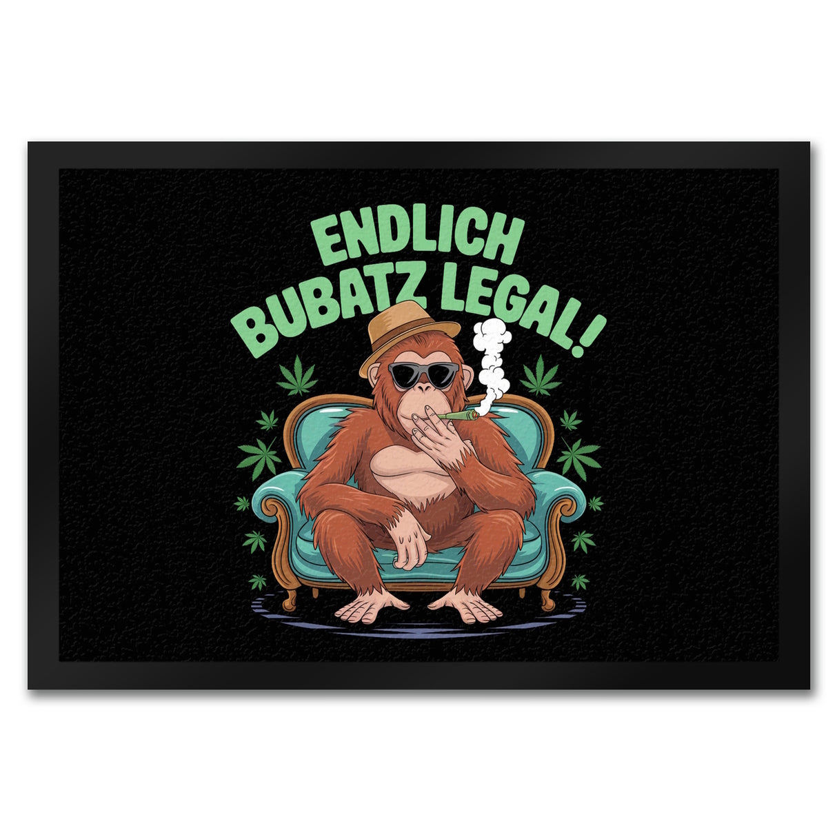 Orang-Utan - Endlich Bubatz Legal! Fußmatte in 35x50 cm