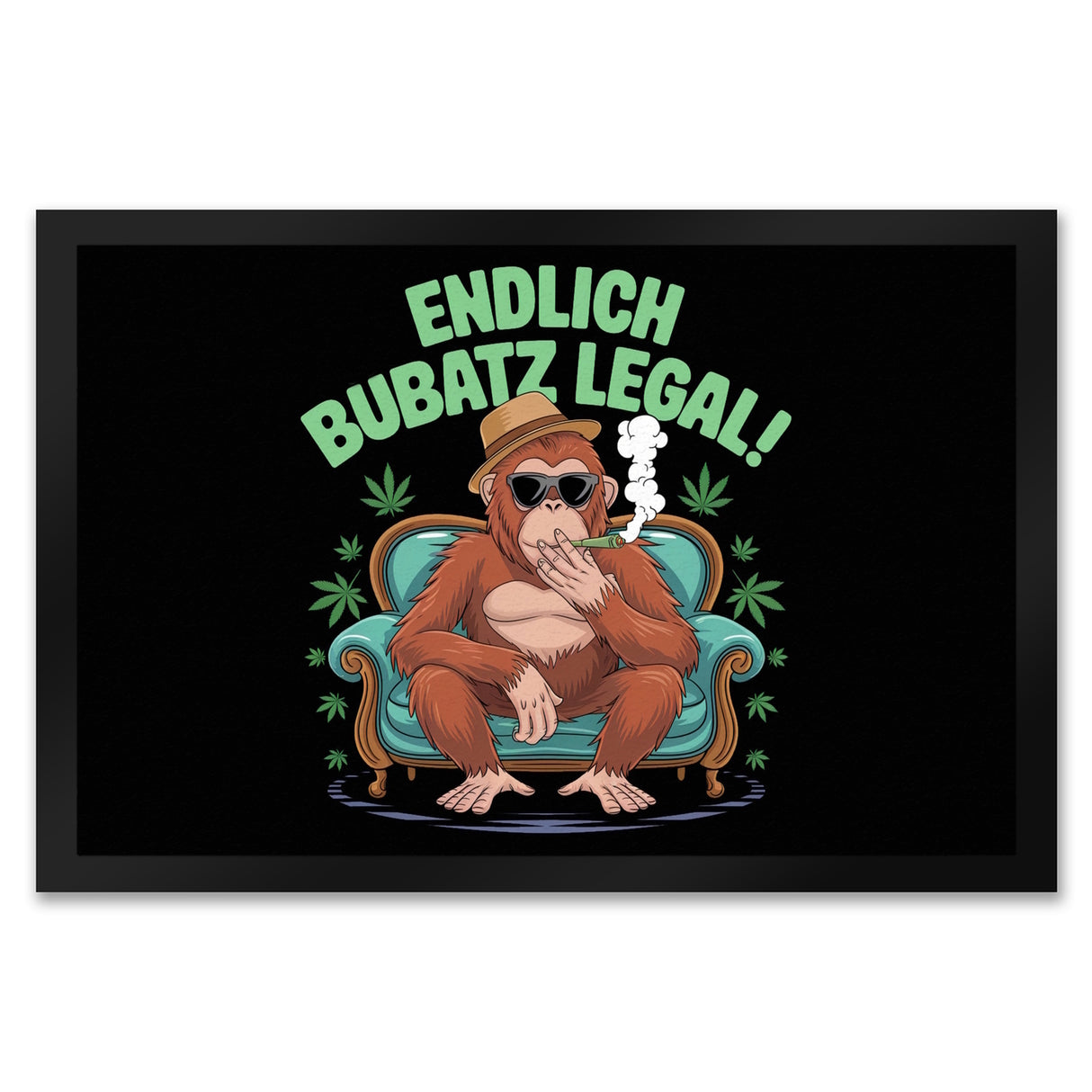 Orang-Utan - Endlich Bubatz Legal! Fußmatte in 35x50 cm