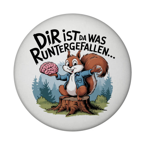 Dir ist was runtergefallen Magnet - Eichhörnchen hält Gehirn