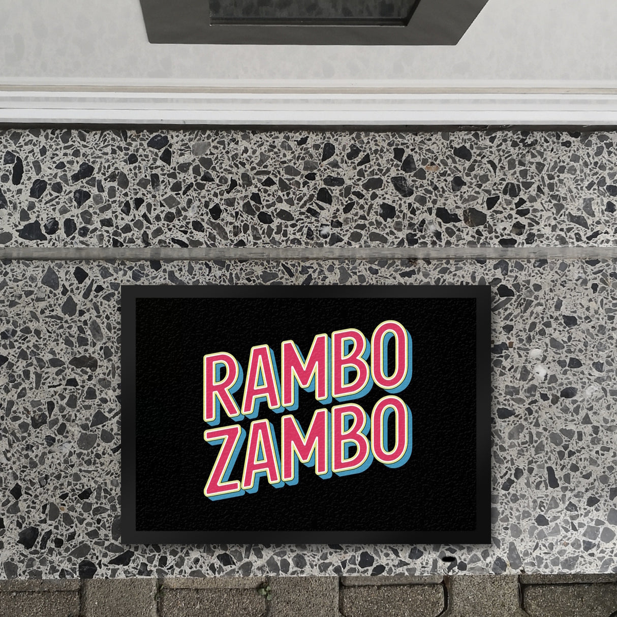 Rambo Zambo Fußmatte in 35x50 cm - Politikerwitz