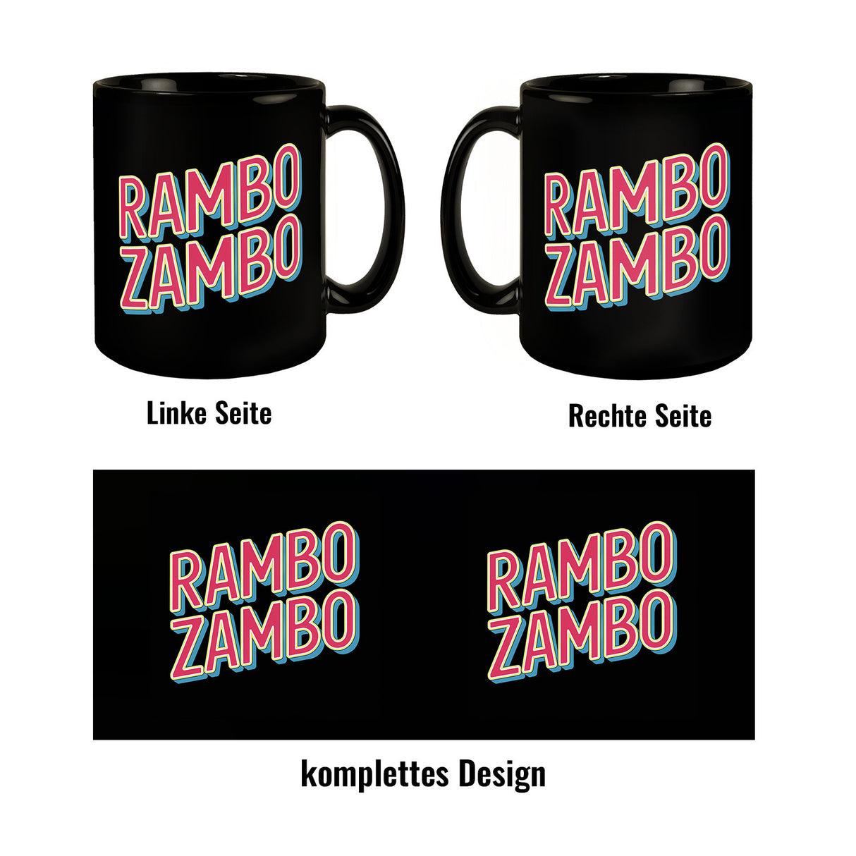 Rambo Zambo Tasse - Politikerwitz