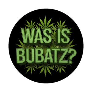 Was is Bubatz? Magnet mit Cannabisblatt