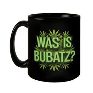 Was is Bubatz? Tasse mit Cannabisblatt