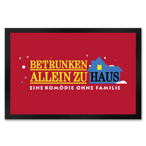Betrunken allein Zuhause - Komödie Fußmatte in 35x50 cm