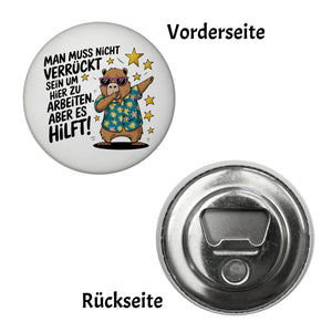 Es hilft verrückt zu sein Magnet mit Capybara