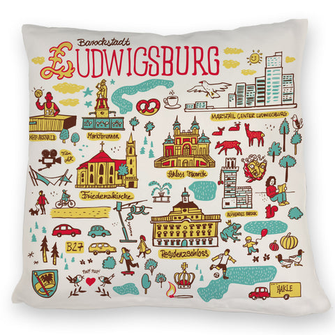 Ludwigsburg Wimmelbild Kissen