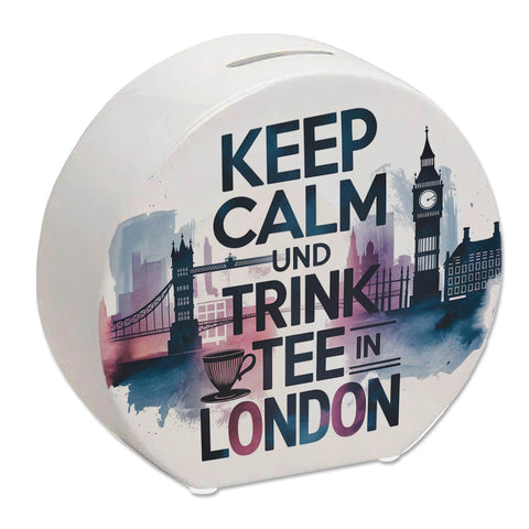 KEEP CALM UND TRINK TEE Spardose London
