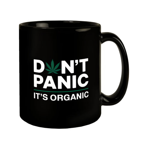 Cannabis Meme Spruch Tasse DON'T PANIC