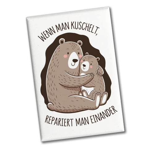 Kuscheln repariert Souvenir Souvenir Magnet mit niedlichen Bären
