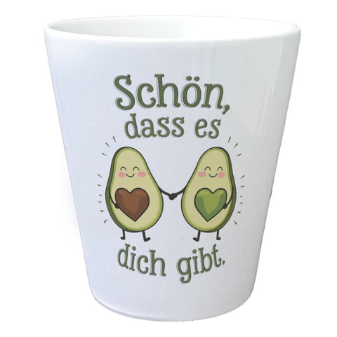 Avocado Herzkerne Blumentopf Schön dass es Dich gibt