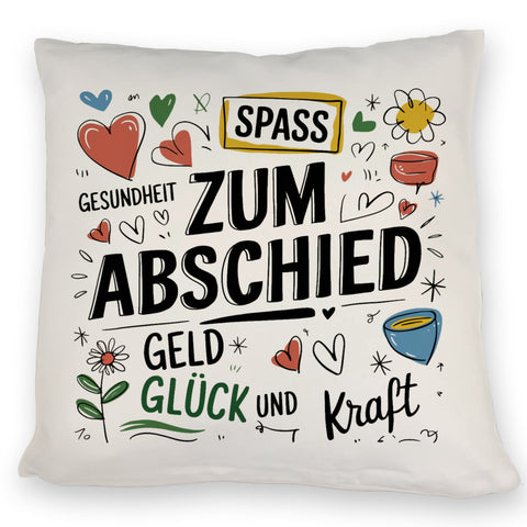Wünsche Zum Abschied Kissen für Kollegen und Freunde