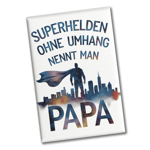 Superhelden Papa Umhang Souvenir Souvenir Magnet