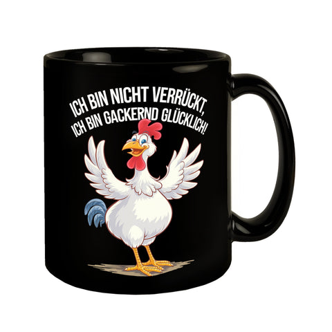 Hahn Ich Bin Gackernd Glücklich Tasse