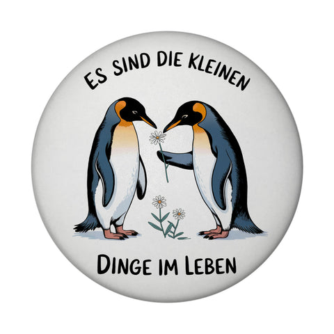 Pinguine Blumen - Es sind die Kleinen Dinge Magnet