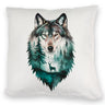 Naturfreunde Kissen Wolf Wald Hirsch Design