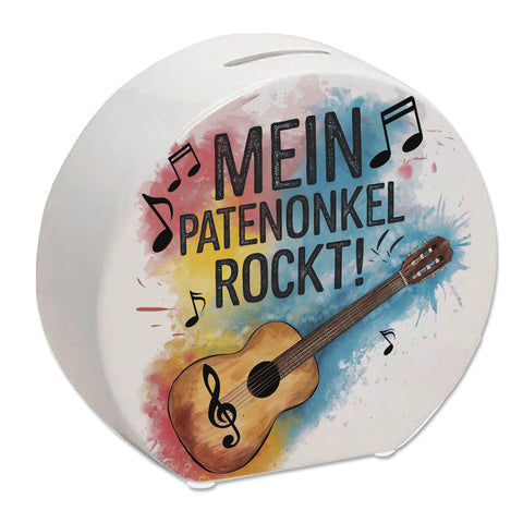 Mein Patenonkel rockt Spardose Gitarre