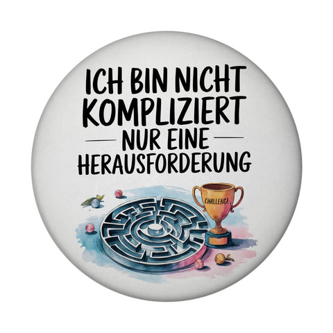 Herausforderung, nicht kompliziert Magnet Pokal