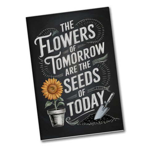 Die Blumen von morgen Souvenir Magnet für Gartenfreunde