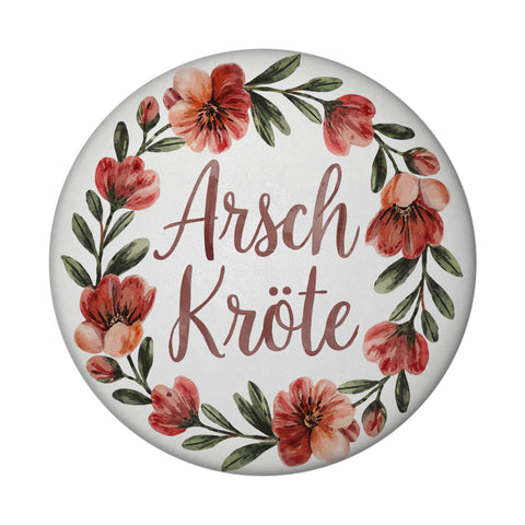 Blumenkranz Arsch Kröte Magnet für Humor-Fans