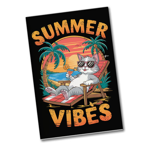 Katze Sonnenbrille Summer Vibes Souvenir Magnet