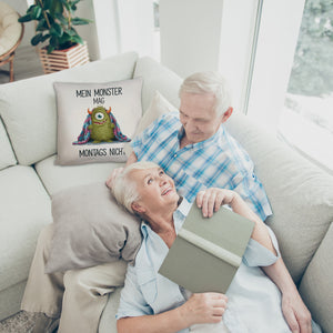 Grünes Monster mit Decke Montagsmuffel Kissen