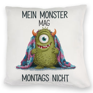 Grünes Monster mit Decke Montagsmuffel Kissen