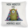 Grünes Monster mit Decke Montagsmuffel Kissen