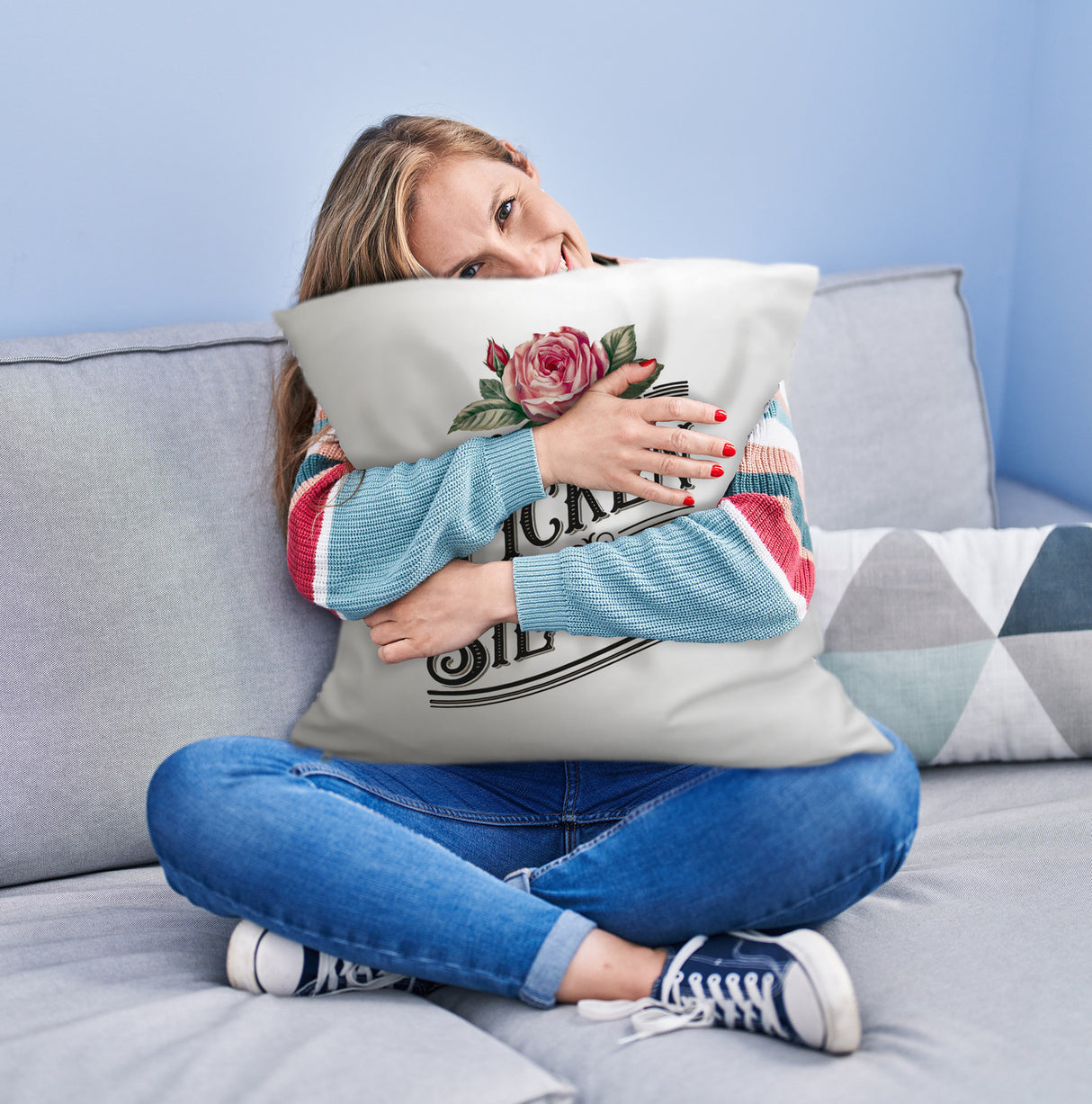 Ficken Sie Sich Kissen Rose Vintage