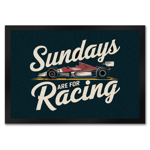 Sundays are for Racing Fußmatte in 35x50 cm für Motorsport-Fans
