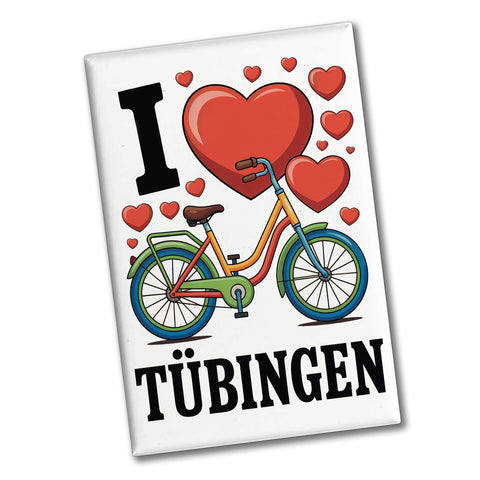 I love Tübingen Fahrrad Souvenir Souvenir Magnet