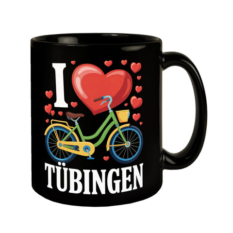 I love Tübingen Fahrrad Tasse