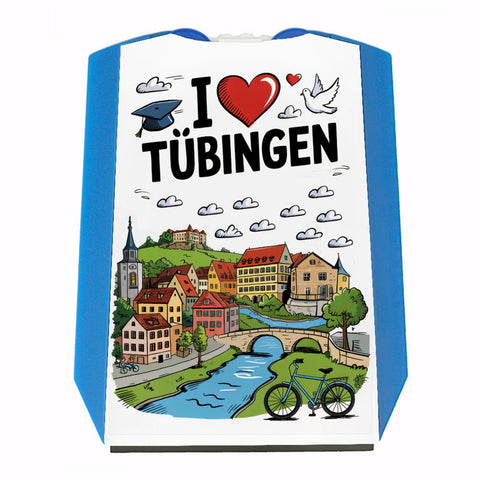 I love Tübingen Parkscheibe mit Sehenswürdigkeiten