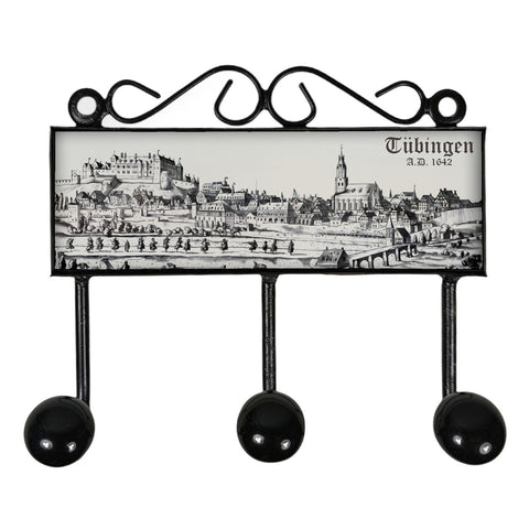 Tübingen 1642 Kleiderhaken Leiste mit 3 Haken