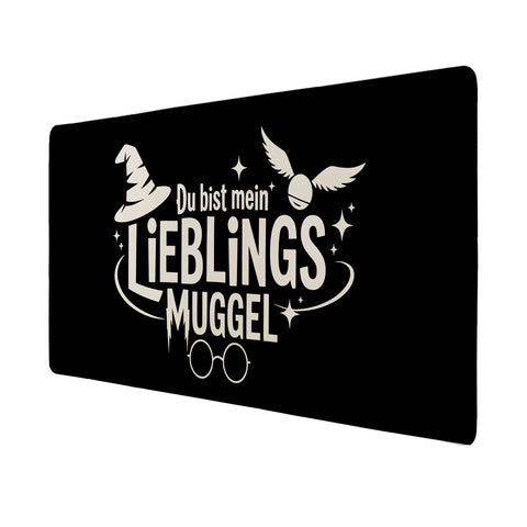 LIEBLINGS MUGGEL Schreibtischunterlage 69x31cm XXL Mauspad